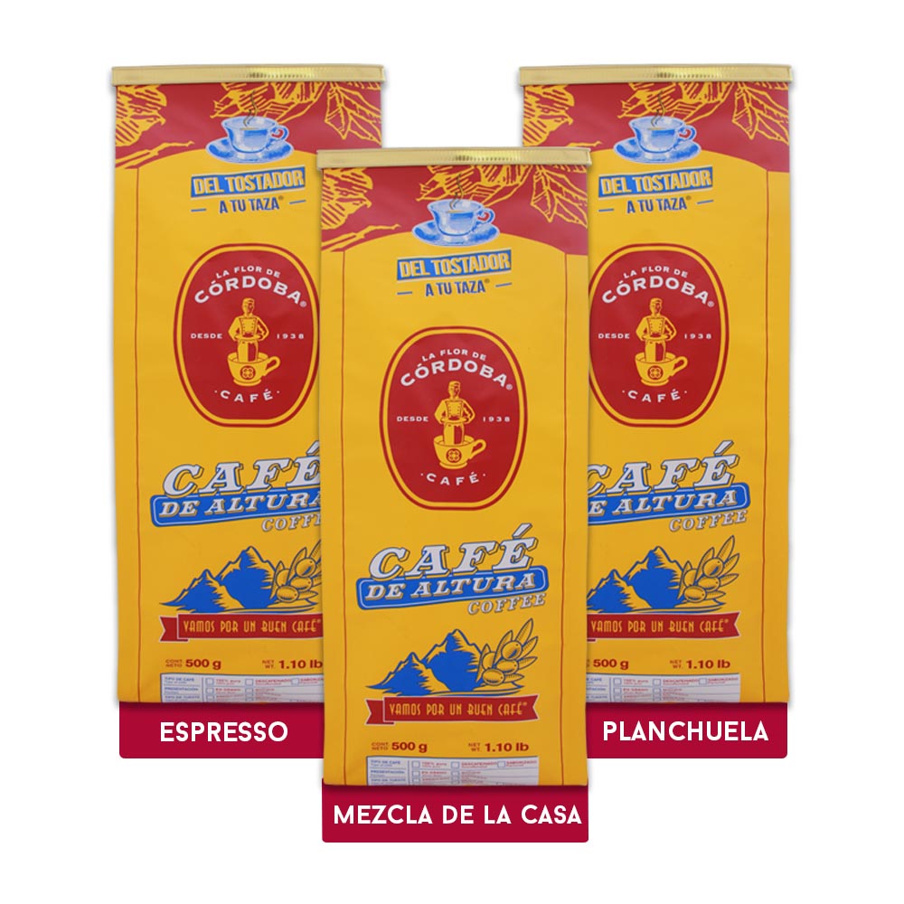 Kit de Café 3 pzs 500g c/u